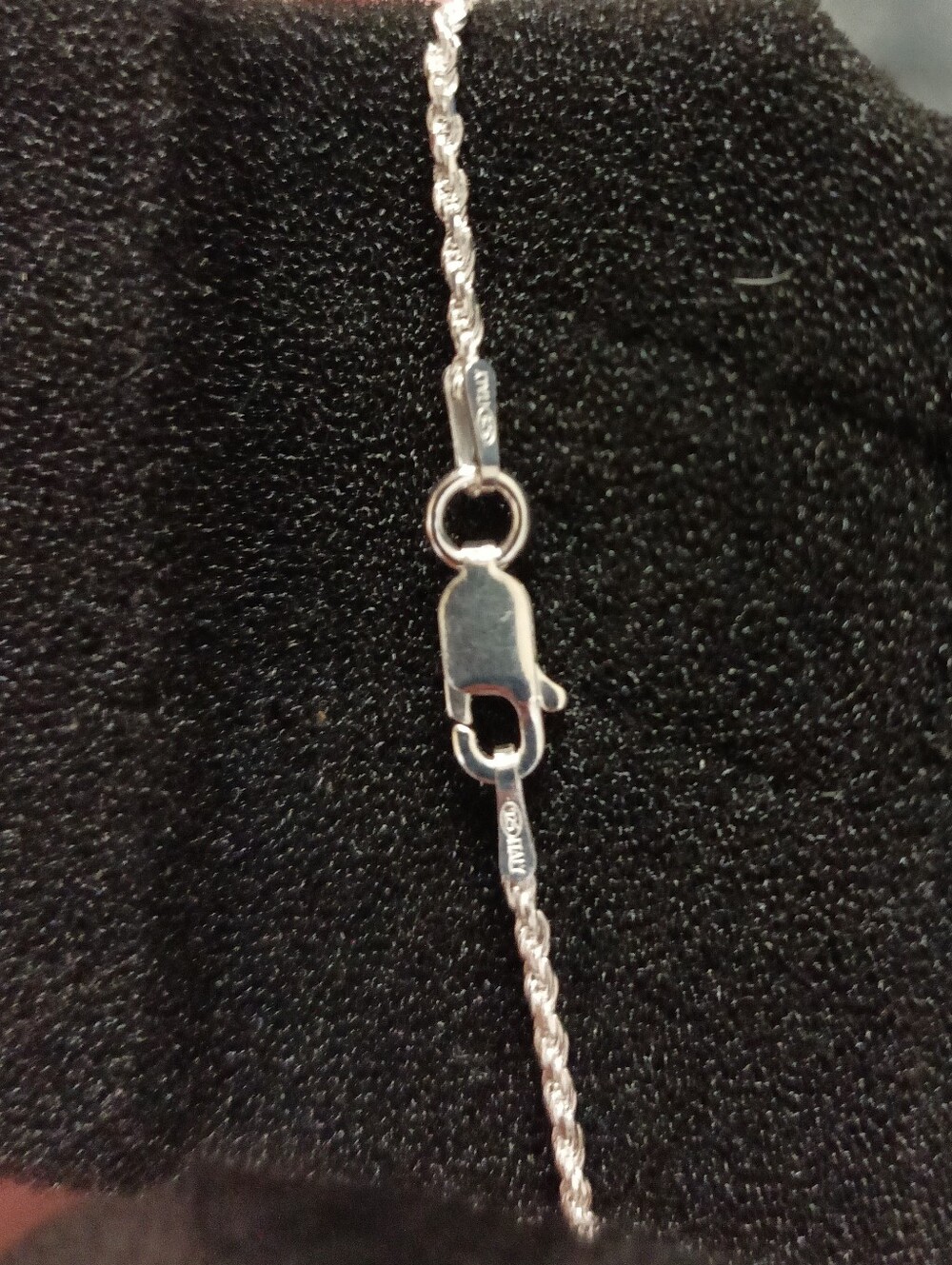 Brand New 92.5 Italia Sterling Silver Rope Bracelet